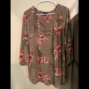 3/4 Sleeve Torrid Blouse size 3